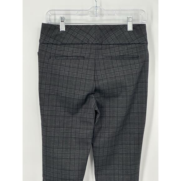 Dalia Brown Plaid Skinny Dress Pants Women’s Small Stretch Work Career Trousers - Picture 6 of 13